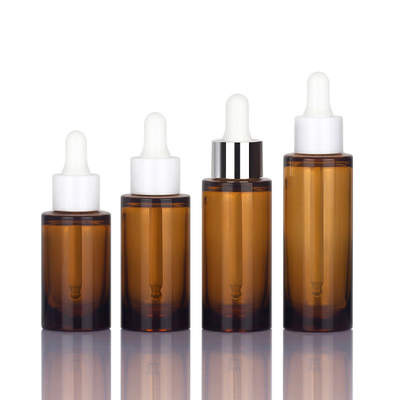 Botol Penetes Kosmetik Minyak 1oz Kapasitas Permukaan Stamping Panas