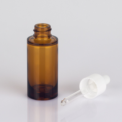 Botol Penetes Kosmetik Minyak 1oz Kapasitas Permukaan Stamping Panas