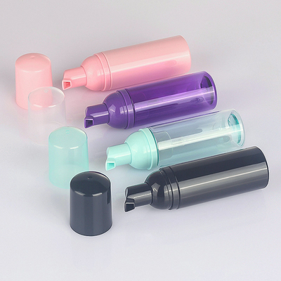 Botol Pompa Busa Hitam 2 Oz Bening 130mm Tinggi 35.5mm Diameter