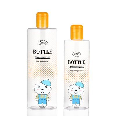 Botol Sekrup Plastik Bentuk Bulat Dengan Tutup 33mm OEM Tersedia