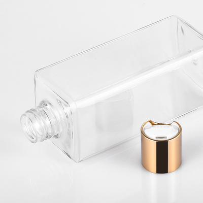 Botol Sekrup Plastik Bening, bahan PETG, lebar 53mm, tinggi 156mm