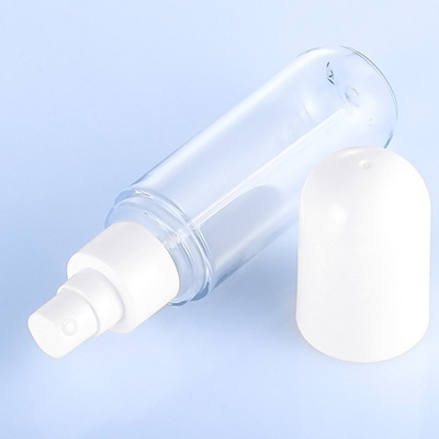 Botol Semprot Kosong PET 100ml Bahan Daur Ulang ODM Tersedia Bentuk Bulat