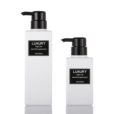 Botol Lotion Kosmetik Kosong 200ml Bentuk Persegi Lebar 61mm Dengan Pompa 42mm