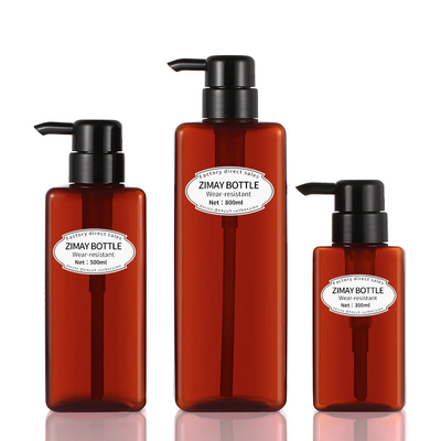 Botol Lotion Kosmetik Bening, Botol Pompa Lotion Persegi 41mm