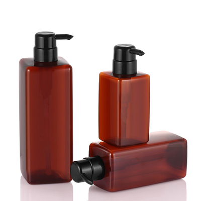 Botol Lotion Kosmetik Bening, Botol Pompa Lotion Persegi 41mm