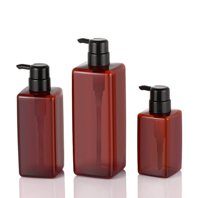 Botol Lotion Kosmetik Bening, Botol Pompa Lotion Persegi 41mm
