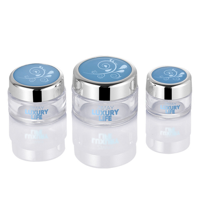 Guci Kemasan Krim ODM, Guci Hias Plastik 15g Lebar 40mm
