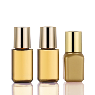 15ml Botol Kosong Perjalanan Set Warna Emas OEM Tersedia Untuk Perawatan Kulit