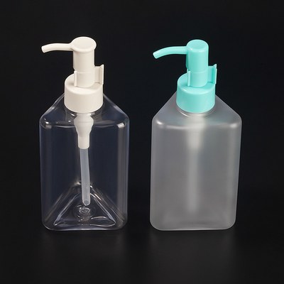 200ml Botol Pompa Pengap Kosong Segitiga Transparan Untuk Minyak Rambut