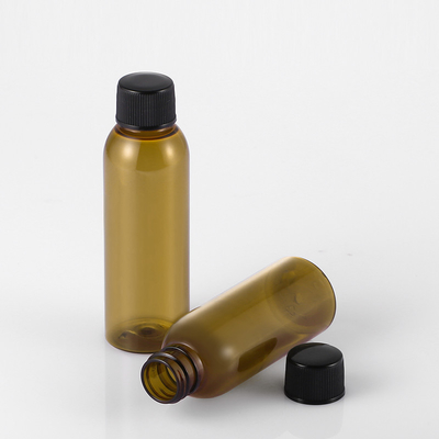2 Oz Clear Plastic Screw Top Containers Bahan PET Multiaplikasi