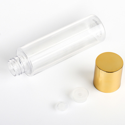 Wadah Kosmetik Plastik Tutup Emas 120ML 150ML Botol Toner Lotion Kosong